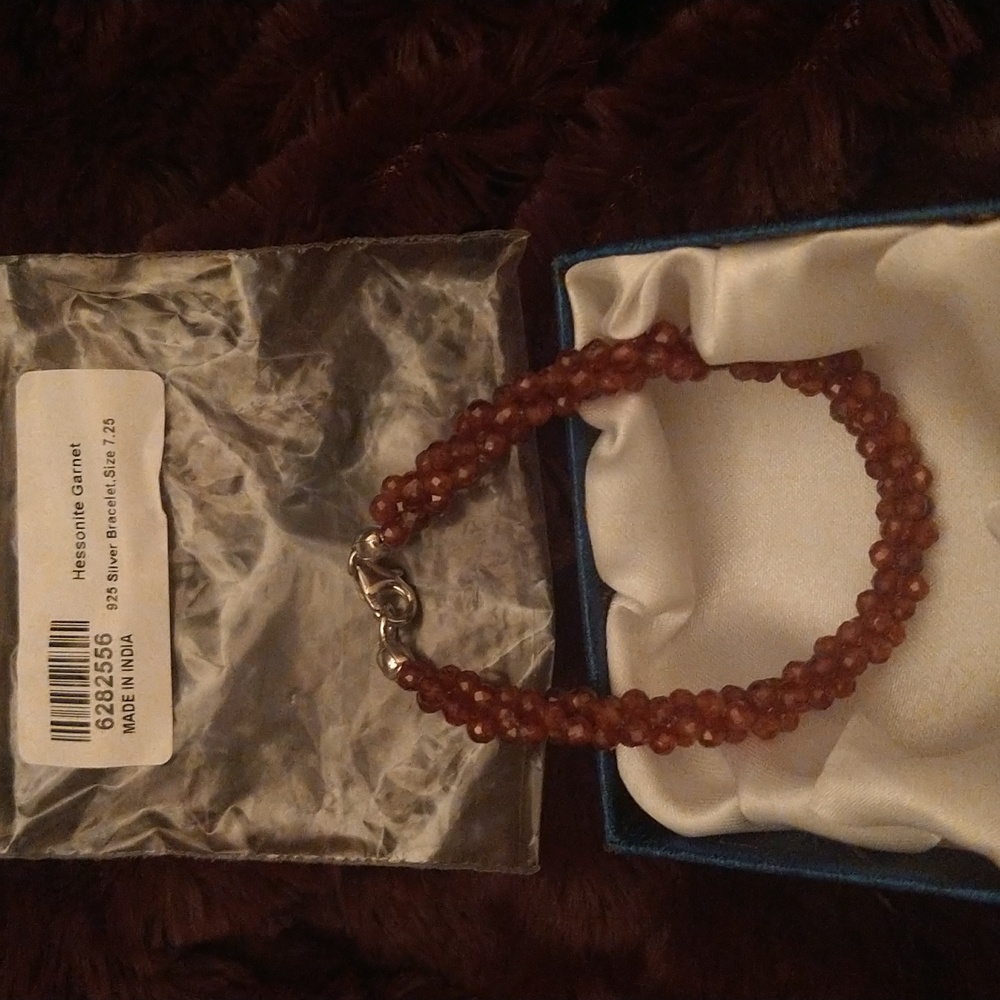 Garnet bracelet.